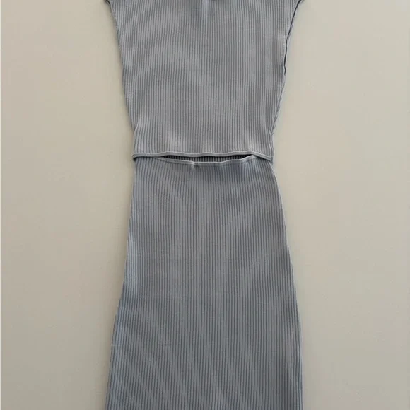 💙Wilfred CUTOUT KNIT MINI Sterling Blue XS - NWT - Picture 3 of 6